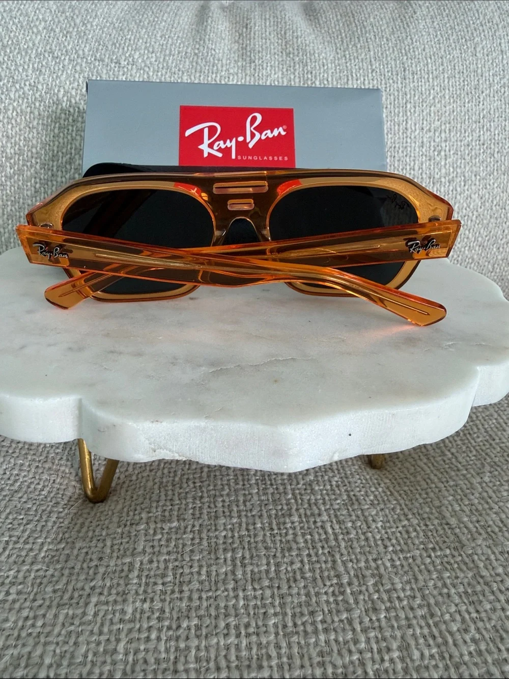 Brand New Ray-Ban Corrigan Bio- Based Transparent Yellow